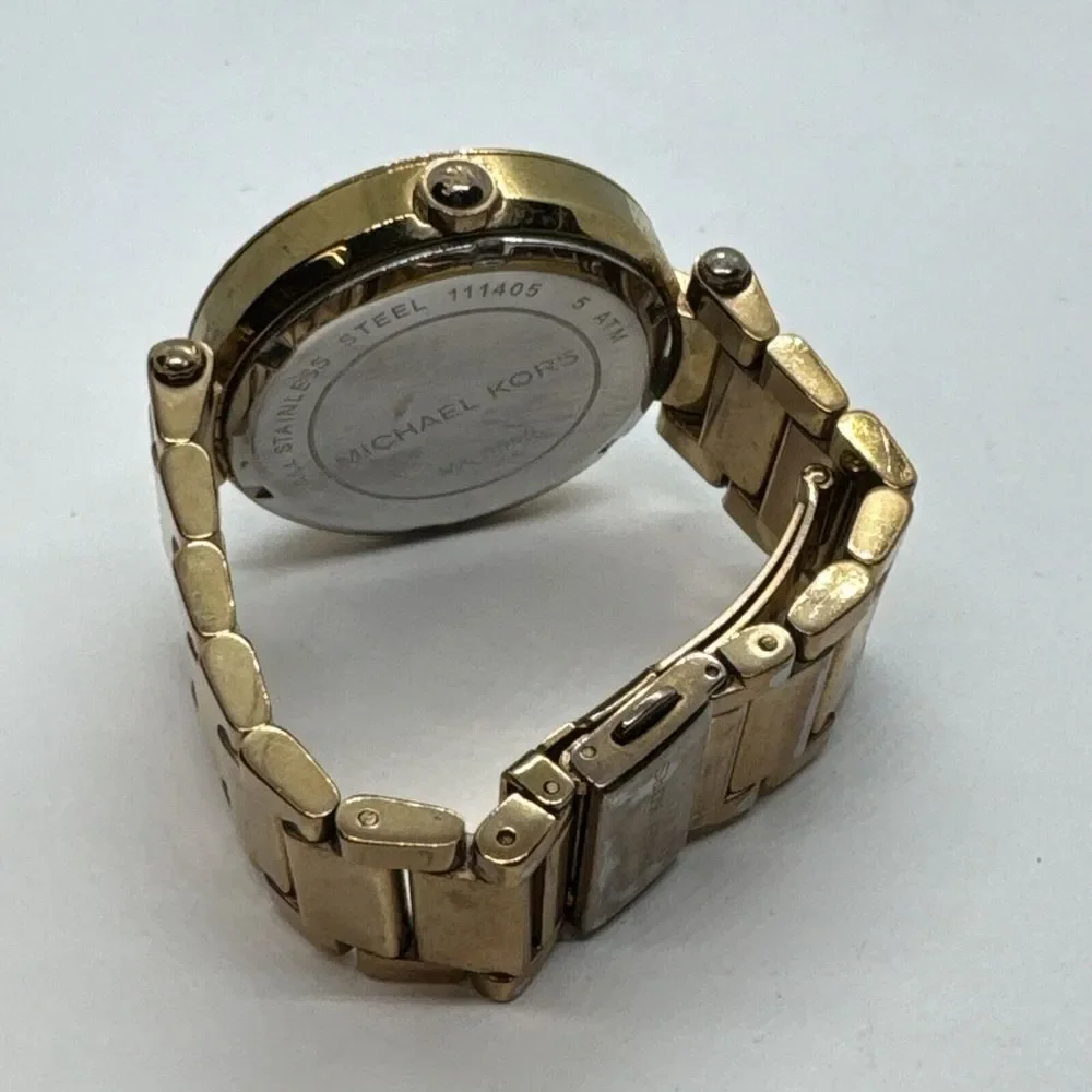 Michael Kors Parker MK5865 Women Rose Gold Analog Dial Quartz Wrist Watch JNA407